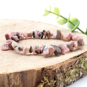 BRACELET BAROQUE RHODONITE MADAGASCAR