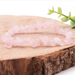 BRACELET BAROQUE QUARTZ ROSE BRÉSIL
